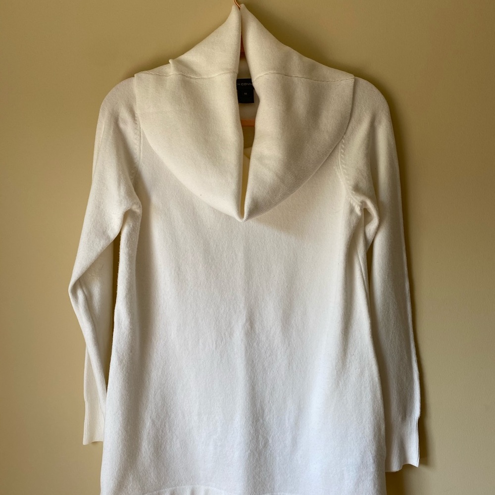 white women’s sweater with turtleneck